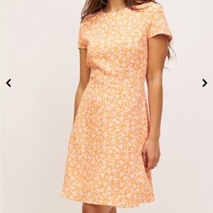 Dynamite Orange Floral Mini Dress